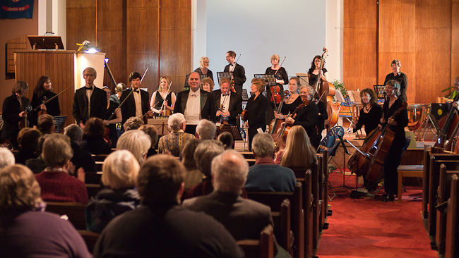 Picture of SPO Strings & Tympani in Epsom URC, 18 Feb 2012