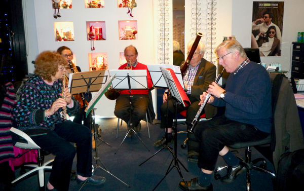 SPO Wind Quintet in Ashtead Christmas celebrations, 3 December 2019